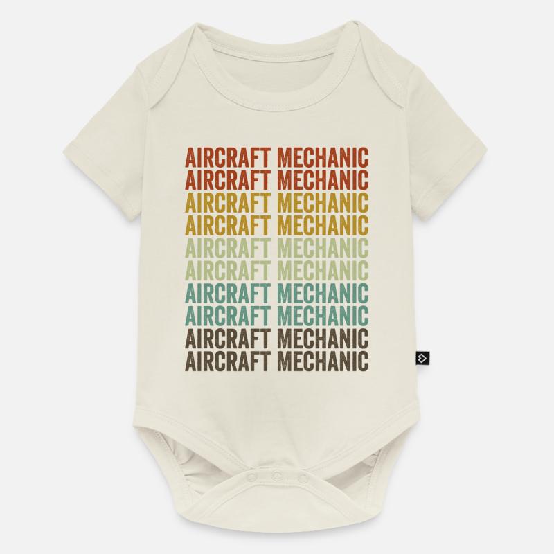 Mécanicien d’aéronefs Mécanicien d’aéronefs - Body à manches courtes Premium Bébé - blanc cassé