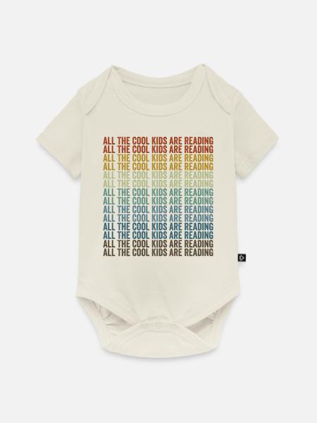 Alle coolen Kids lesen Buchleser - Baby Premium Kurzarmbody - Naturweiß