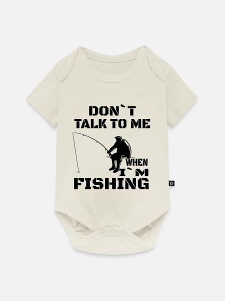 Angeln Fischen Angler Angelhaken Angelsport - Baby Premium Kurzarmbody - Naturweiß