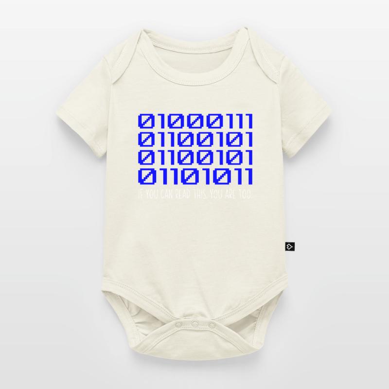 Funny Coder Binary Code Programmer Développeur Body à manches courtes Premium Bébé
