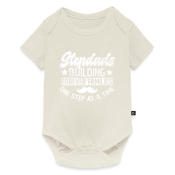 Stiefvater Vatertag Stiefpapa Geschenk Spruch - Baby Premium Kurzarmbody - Naturweiß - Vorne