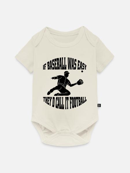 Baseball Baseballspieler Baseballteam Baseballer - Baby Premium Kurzarmbody - Naturweiß