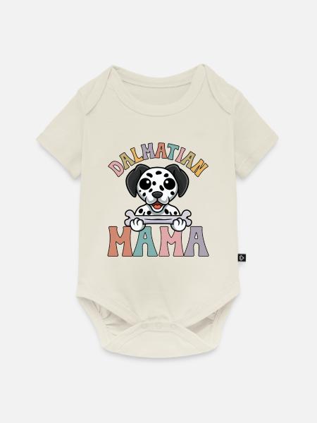 Dalmatian Mama - Baby Premium Kurzarmbody - Naturweiß