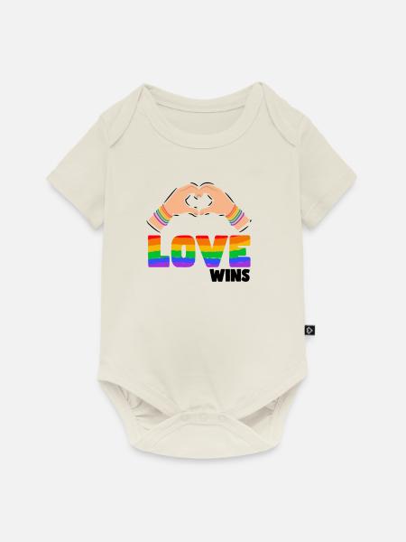 Stolz LGBTQ. Stellungnahme - Baby Premium Kurzarmbody - Naturweiß