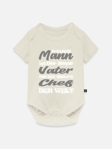 Chef - Baby Premium Kurzarmbody - Naturweiß