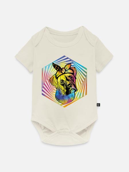 Boxer - Baby Premium Kurzarmbody - Naturweiß