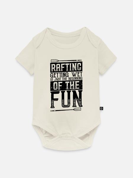 Fluss Rafting - Baby Premium Kurzarmbody - Naturweiß