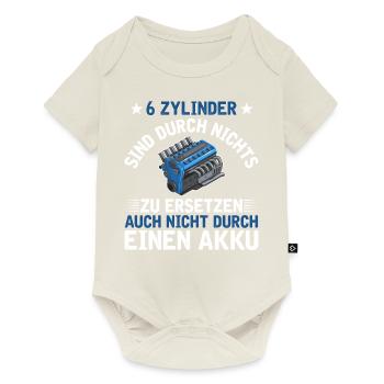 6 Zylinder Tuner Tuning V6 - Baby Premium Kurzarmbody - Naturweiß - Vorne