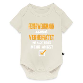 Feuerwehrmann - Baby Premium Kurzarmbody - Naturweiß - Vorne