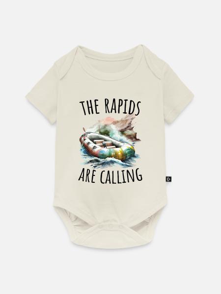 Fluss Rafting - Baby Premium Kurzarmbody - Naturweiß