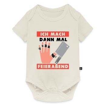 Ich mach dann mal feierabend Metzger Fleischer - Baby Premium Kurzarmbody - Naturweiß - Vorne
