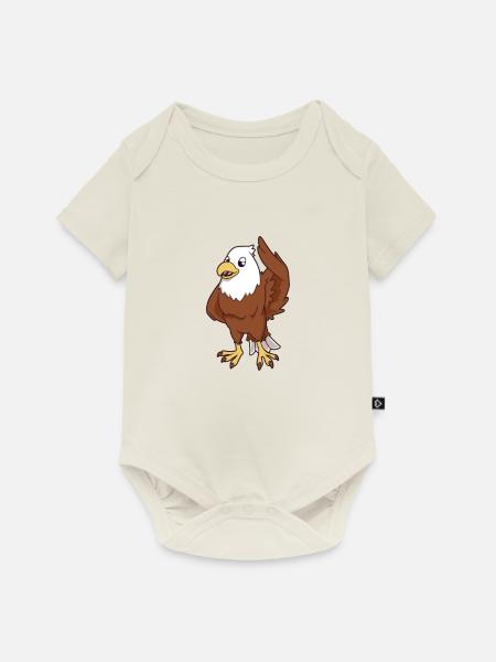 Kawaii Seeadler - Baby Premium Kurzarmbody - Naturweiß