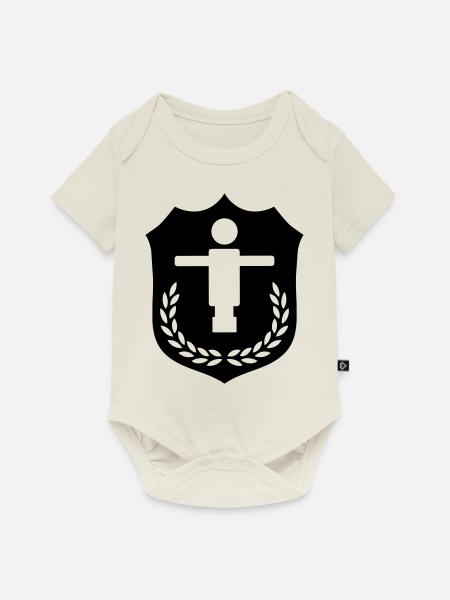 Kicker Wappen - Baby Premium Kurzarmbody - Naturweiß