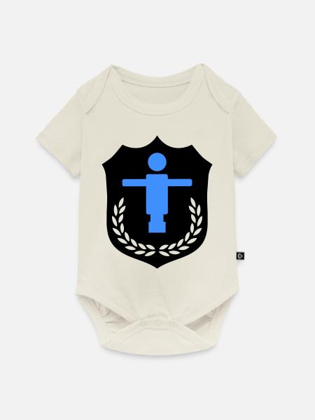 kicker wappen - Baby Premium Kurzarmbody - Naturweiß