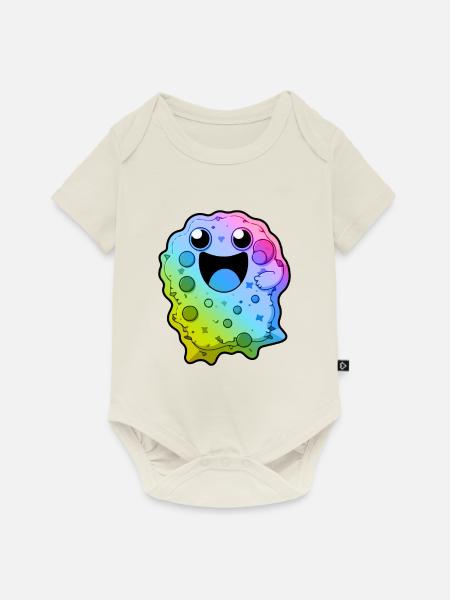 Kekse Comic Bunt - Baby Premium Kurzarmbody - Naturweiß