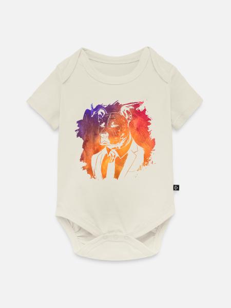 Pitbull - Baby Premium Kurzarmbody - Naturweiß