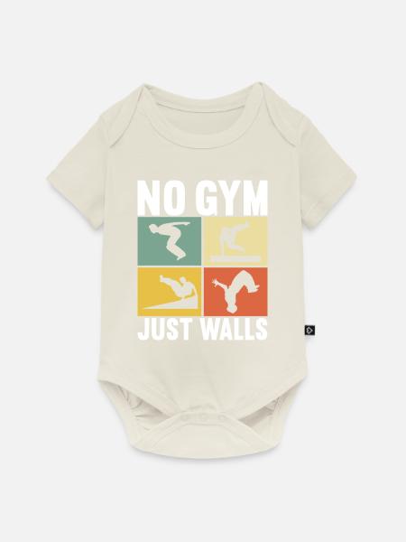 Parkour Freerunning - Baby Premium Kurzarmbody - Naturweiß