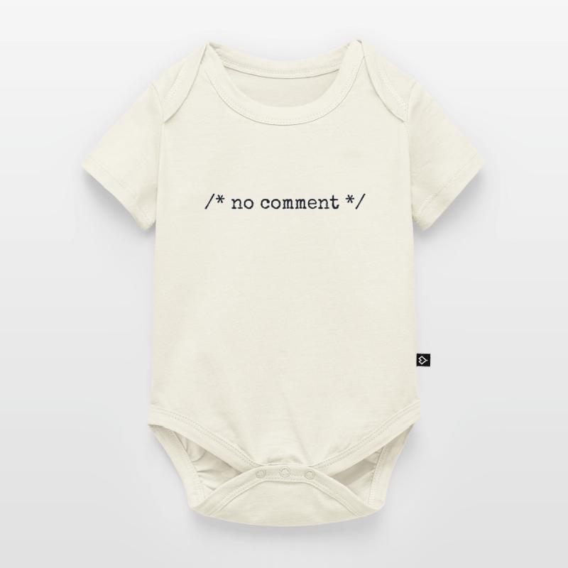 No Comment Developer Software Developer Coder Body à manches courtes Premium Bébé