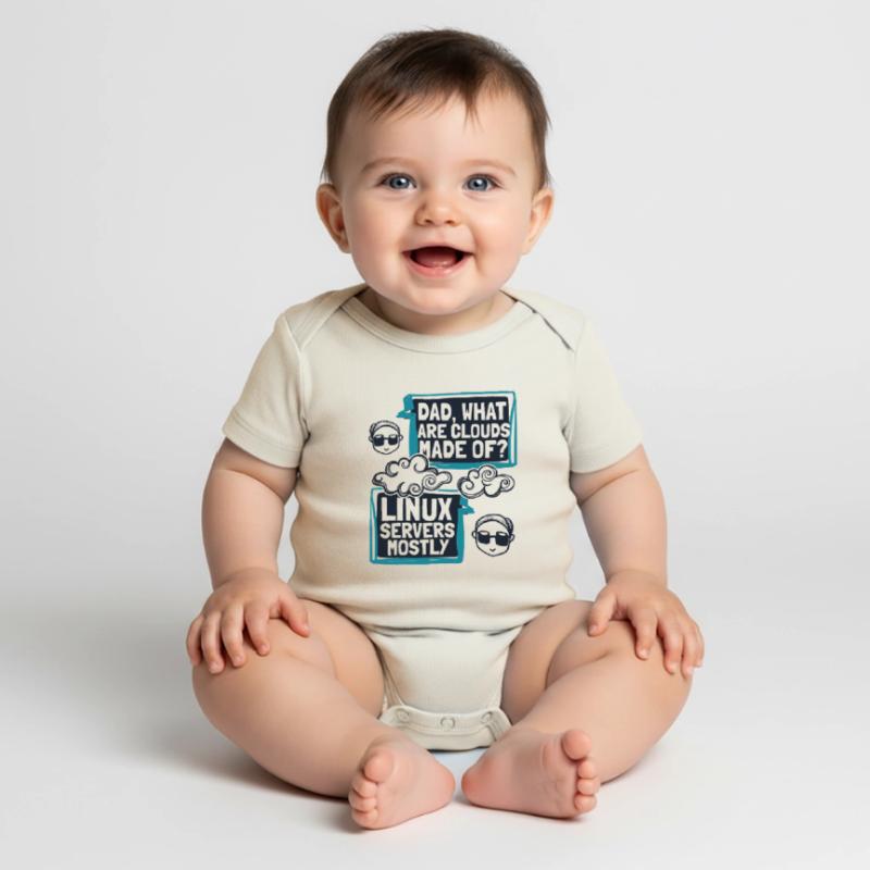 Papa quels sont les clouds faits de Developer Coder Body à manches courtes Premium Bébé