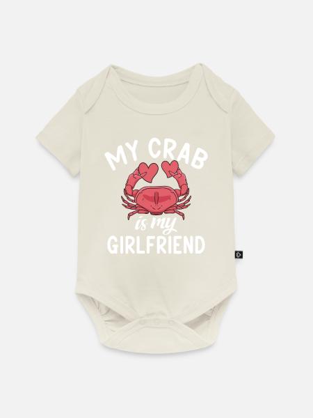 Krabbenliebhaber Geschenke - Baby Premium Kurzarmbody - Naturweiß