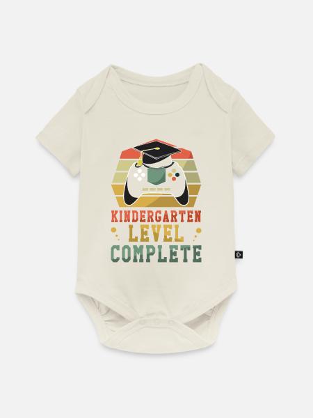 Kindergarten-Absolvent Abschluss 2023 Abschluss - Baby Premium Kurzarmbody - Naturweiß