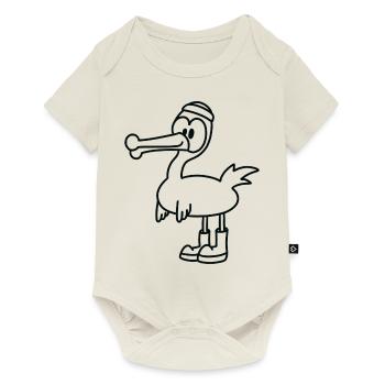 Anti-Zoo Two - Baby Premium Kurzarmbody - Naturweiß - Vorne