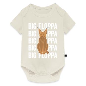 Big Floppa Caracal Cat Meme - Baby Premium short-sleeve bodysuit - off white - Front
