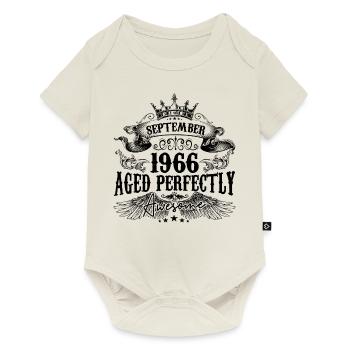 Birthday 1966 September 1966 born in September - Baby Premium short-sleeve bodysuit - off white - Front