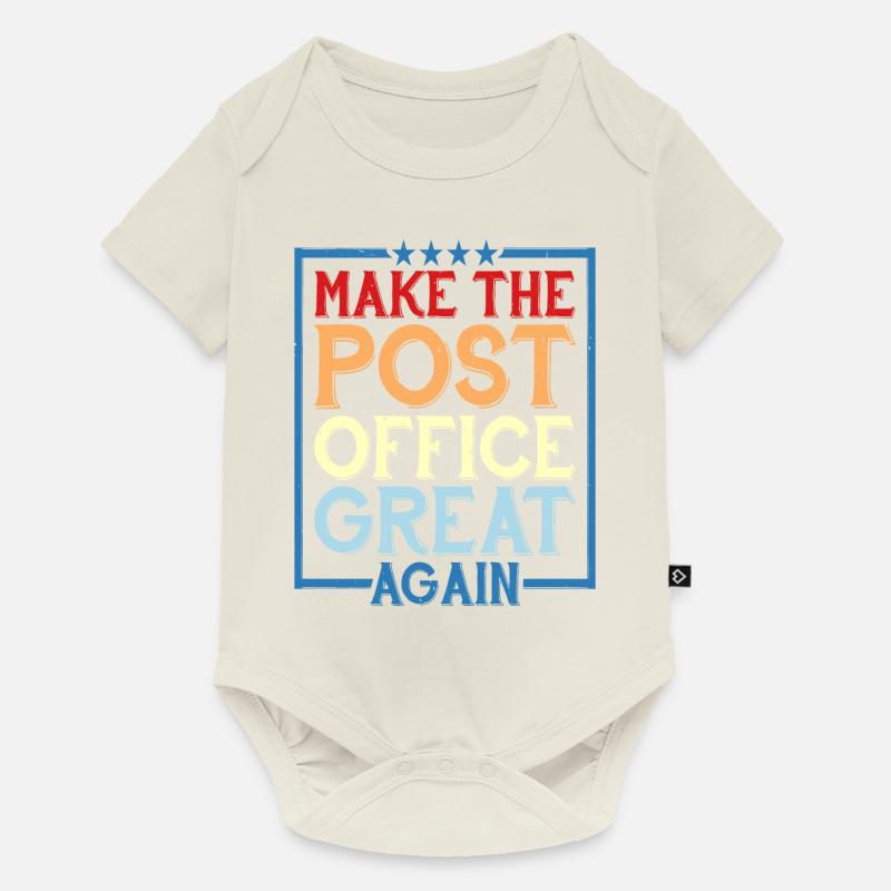 Make The Post Office Great Again - Baby Premium Kurzarmbody - Naturweiß