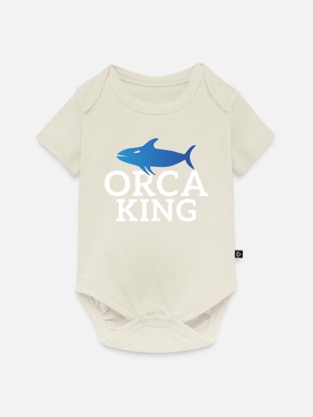 Orca Wal Geschenke - Baby Premium Kurzarmbody - Naturweiß