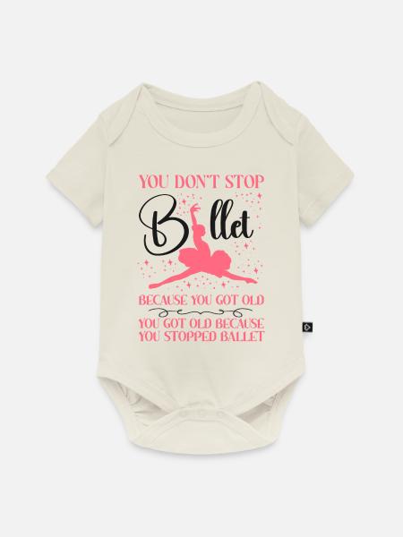 Ballet Dancer Dance Girl Ballerina - Baby Premium Kurzarmbody - Naturweiß