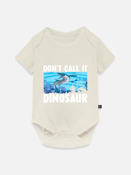 Mosasaurus Dinosaurier - Baby Premium Kurzarmbody - Naturweiß