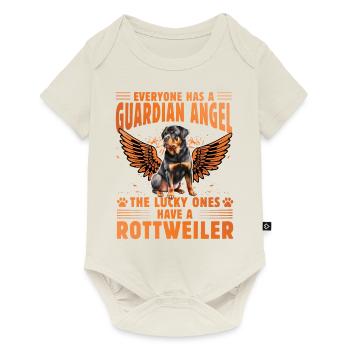 Guardian Angel Rottweiler - Baby Premium short-sleeve bodysuit - off white - Front