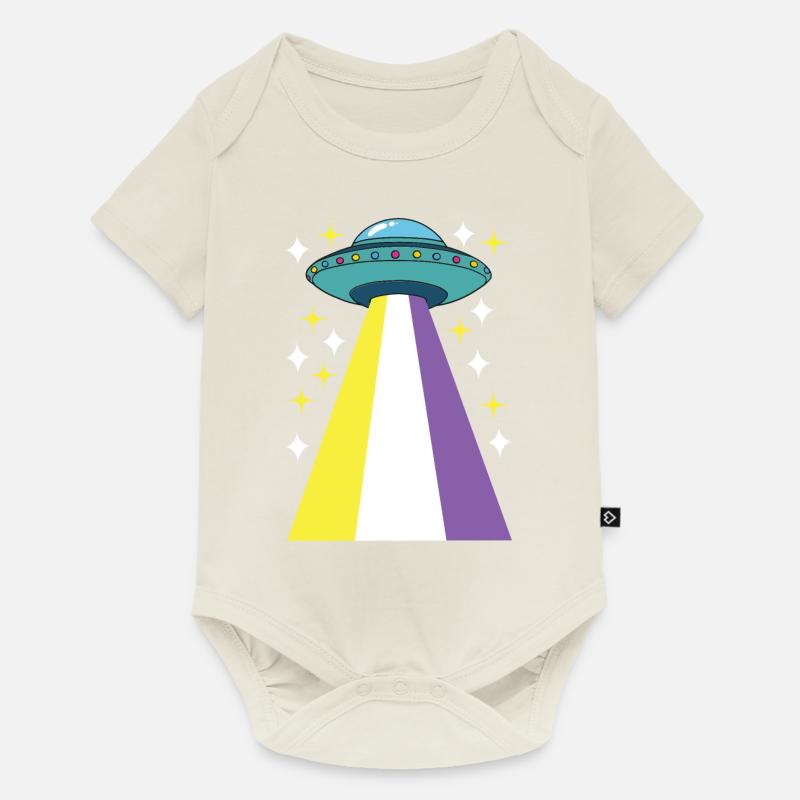 Non Binary Pride Genderqueer - Baby Premium Kurzarmbody - Naturweiß