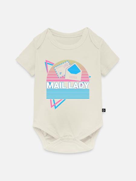 Postdienst Postbote Retro - Baby Premium Kurzarmbody - Naturweiß