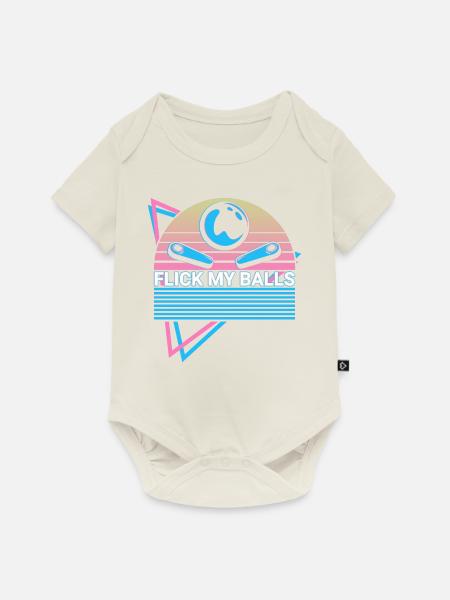 Flipperautomat Retro - Baby Premium Kurzarmbody - Naturweiß