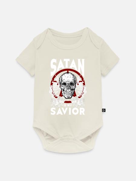 Lustiger Satanismus Satanisch - Baby Premium Kurzarmbody - Naturweiß