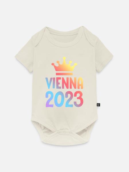 Vienna 2023 Wien Krone - Baby Premium Kurzarmbody - Naturweiß