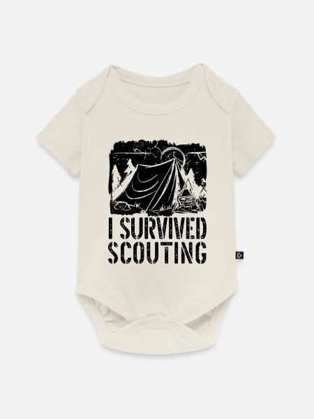 Pfadfinder - Baby Premium Kurzarmbody - Naturweiß