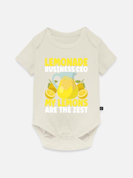 Limonade Limonadenstand - Baby Premium Kurzarmbody - Naturweiß