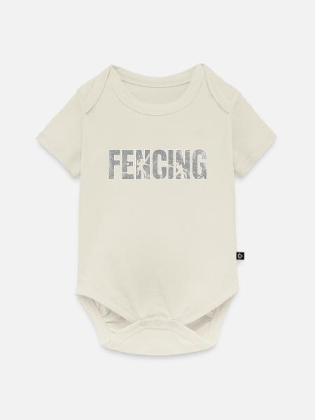 Fencing Fencer Swordsman - Baby Premium Kurzarmbody - Naturweiß
