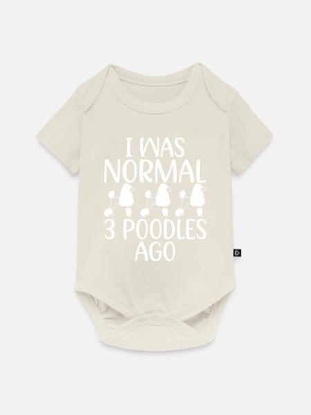 Poodle Gifts - Baby Premium Kurzarmbody - Naturweiß