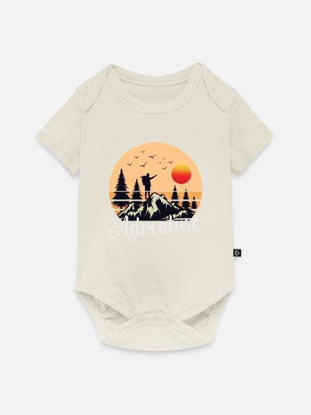 Bergsteigen Bergsteiger Wandern Wanderer - Baby Premium Kurzarmbody - Naturweiß