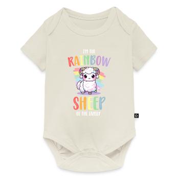 Rainbow Sheep LGBT Lesbian Gay Community Pride - Body à manches courtes Premium Bébé - blanc cassé - Devant