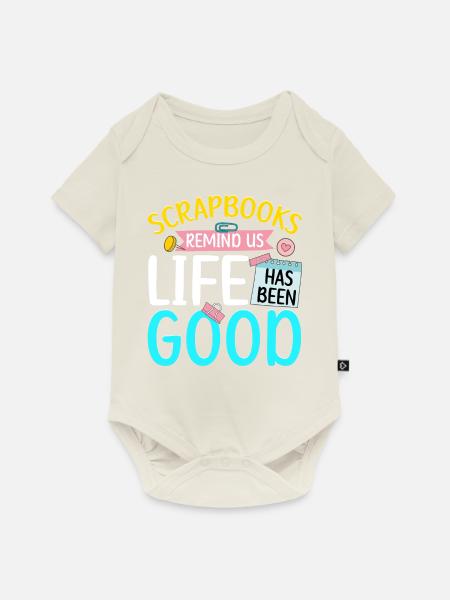 Scrapbooking Scrapbooker - Baby Premium Kurzarmbody - Naturweiß