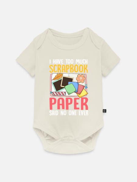 Scrapbooking Scrapbooker - Baby Premium Kurzarmbody - Naturweiß