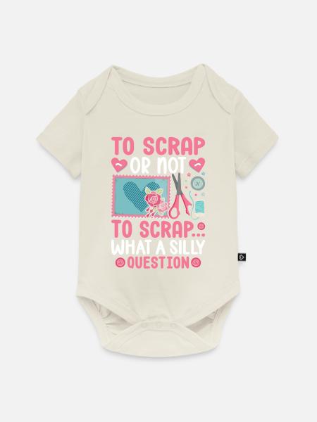 Scrapbooking Scrapbooker - Baby Premium Kurzarmbody - Naturweiß