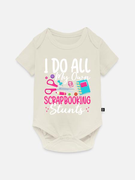 Scrapbooker - Baby Premium Kurzarmbody - Naturweiß