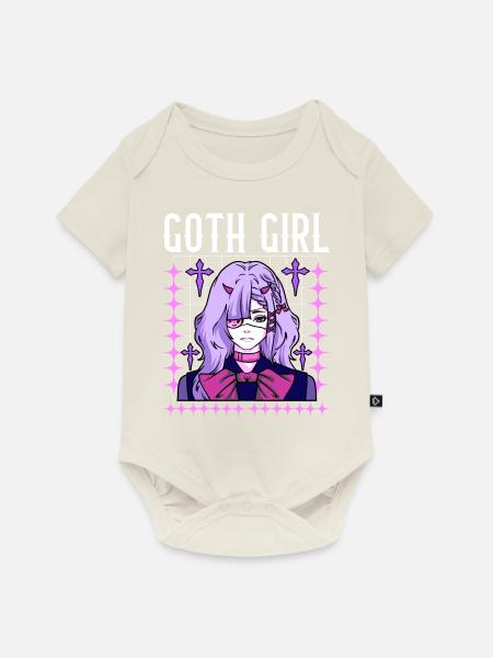 Goth Girl - Baby Premium Kurzarmbody - Naturweiß