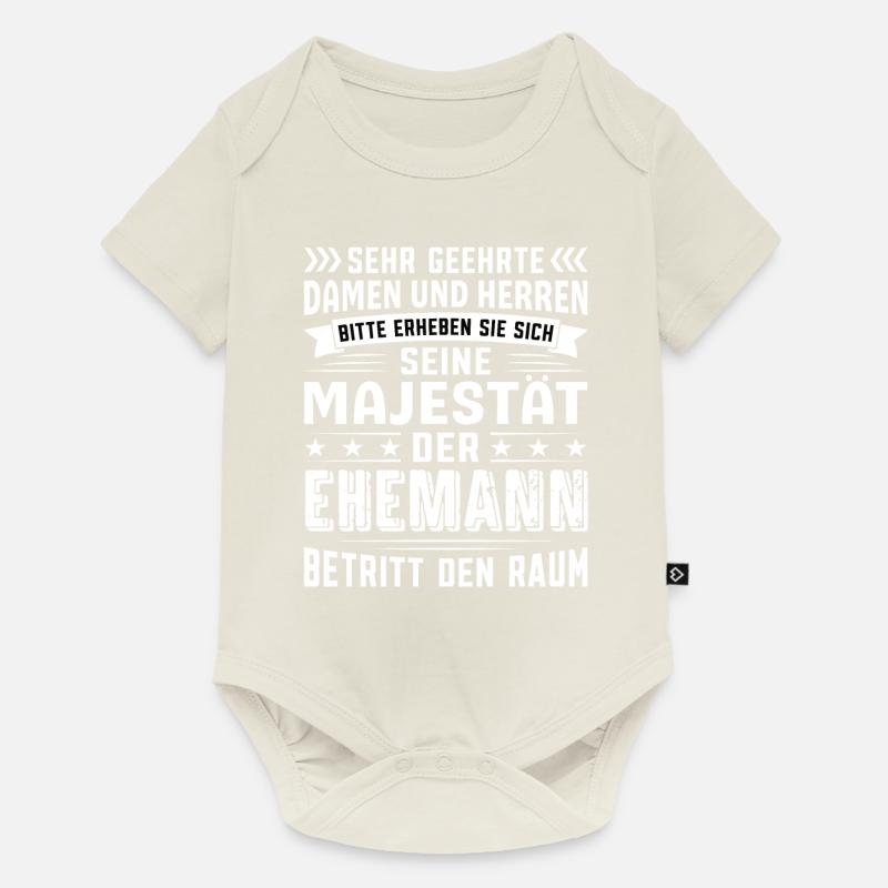 Ehemann Geburtstag Ehemann Sprüche Ehemann - Baby Premium Kurzarmbody - Naturweiß